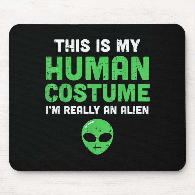 Halloween Human Costume Im Alien Funny Men Women K Musmatta (Framsidan)