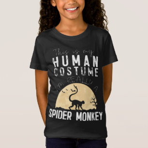 Halloween Human Spider Monkey Creepy Horror T Shirt