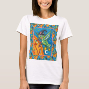 HALLOWEEN HUMINGBIRD & JACK O LANTERN STOLLIG T SHIRT