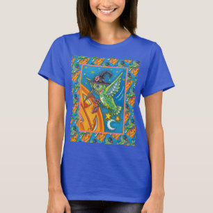 HALLOWEEN HUMINGBIRD & JACK O LANTERN STOLLIG T SHIRT