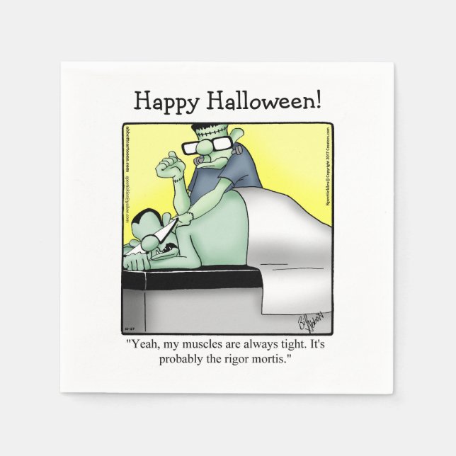 Halloween Humor Cocktail Napkins Pappersservett (Framsidan)