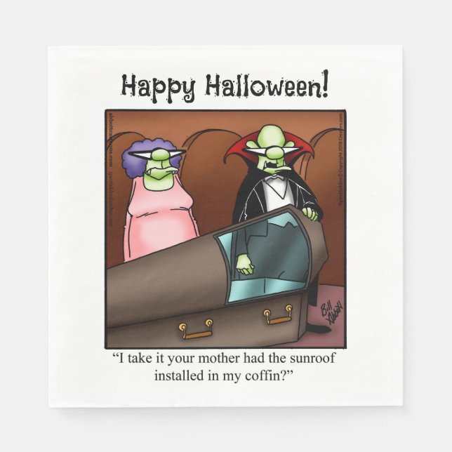 Halloween Humor Halloween fest Napkins Pappersservett (Framsidan)