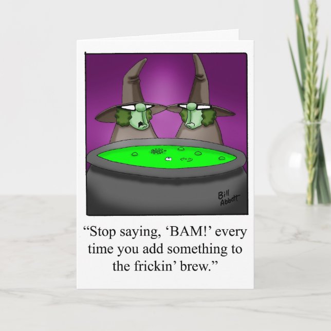 Halloween Humor-hälsningskort för Halloween Kort (Framsida)