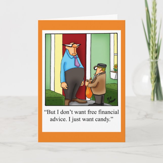 Halloween Humor-hälsningskort för Halloween Kort (Framsida)