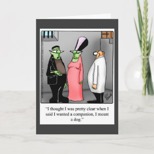 Halloween Humor-hälsningskort för Halloween Kort