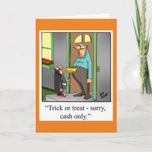 Halloween Humor-hälsningskort för Halloween Kort
