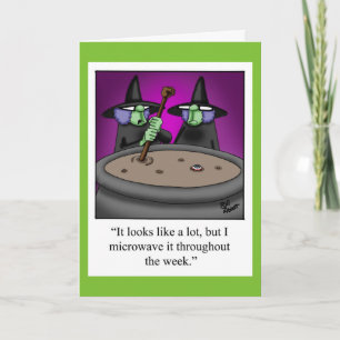 Halloween Humor-hälsningskort för Halloween Kort