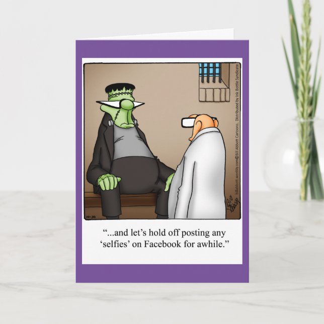 Halloween Humor hälsningskort för Halloween Kort (Framsida)
