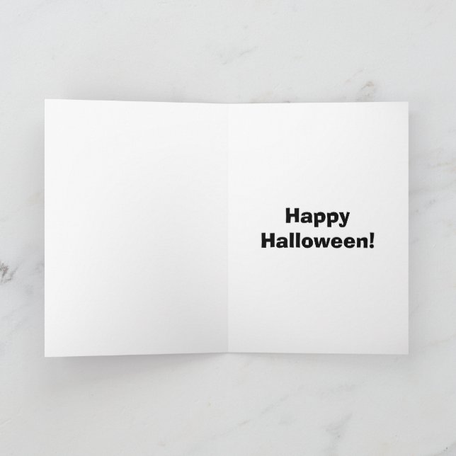 Halloween Humor-hälsningskort Kort (Inuti)