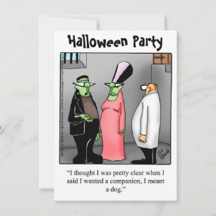 Halloween Humor Inbjudan till Fest "Spectickles"