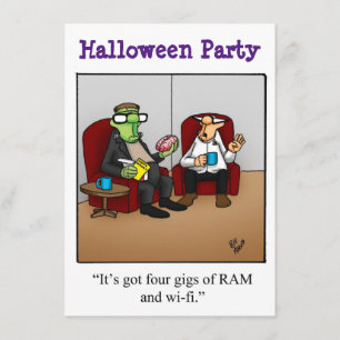 Halloween Humor-partiets inbjudningar "Spectickles