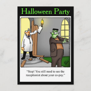 Halloween Humor-partiets inbjudningar "Spectickles