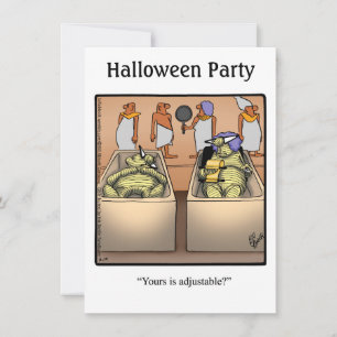 Halloween-Humor-partiets inbjudningar till Hallowe