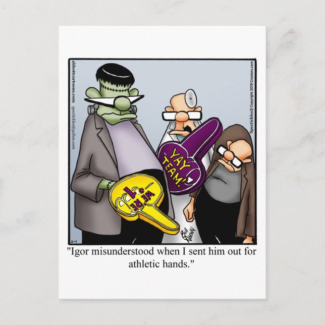 Halloween Humor vykort (Framsida)