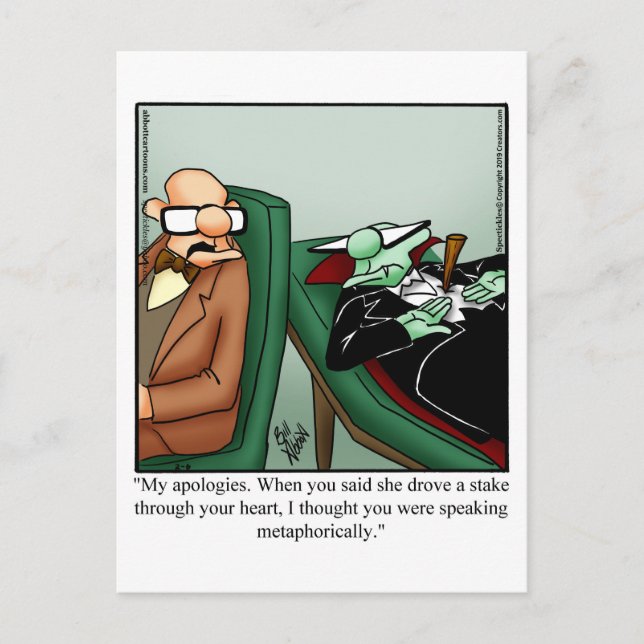 Halloween Humor vykort (Framsida)