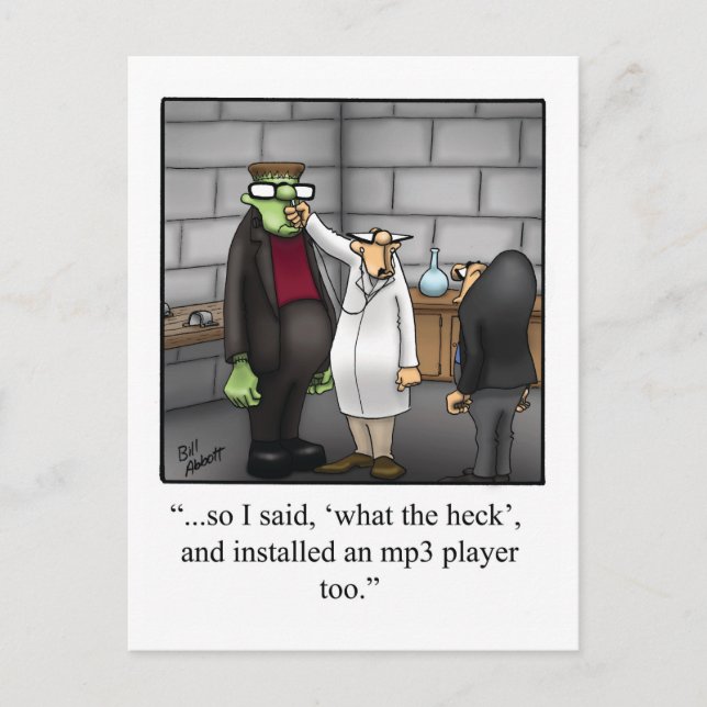 Halloween Humor vykort (Framsida)