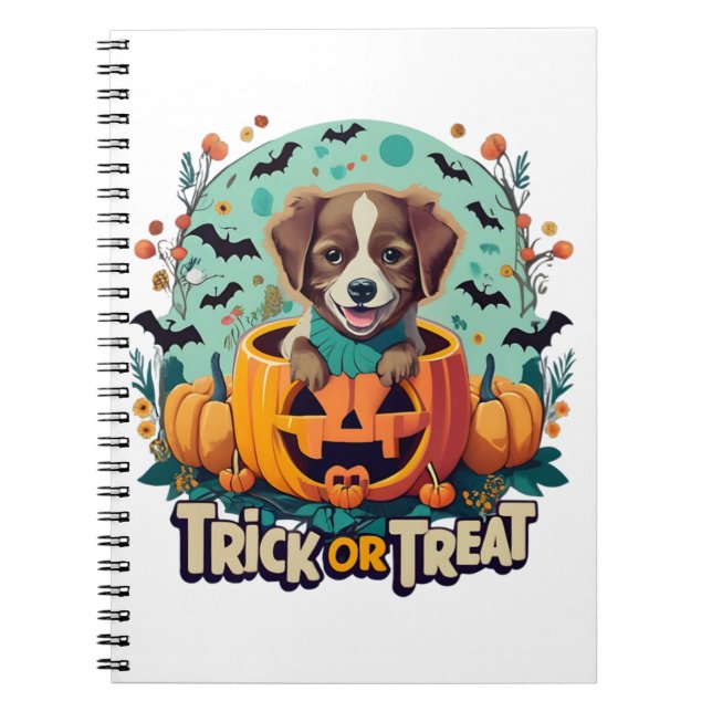 Halloween Hund 1 Anteckningsbok (Framsidan)