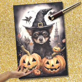 Halloween Hund 1 Decoupage Papper