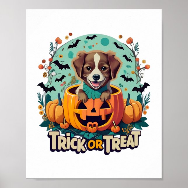 Halloween Hund 1 Poster (Framsidan)