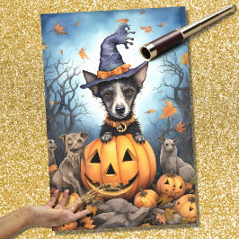 Halloween Hund 2 Decoupage Papper