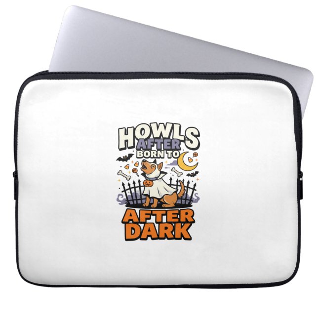 Halloween Hund Boo Crew (5) Laptop Fodral (Framsidan)