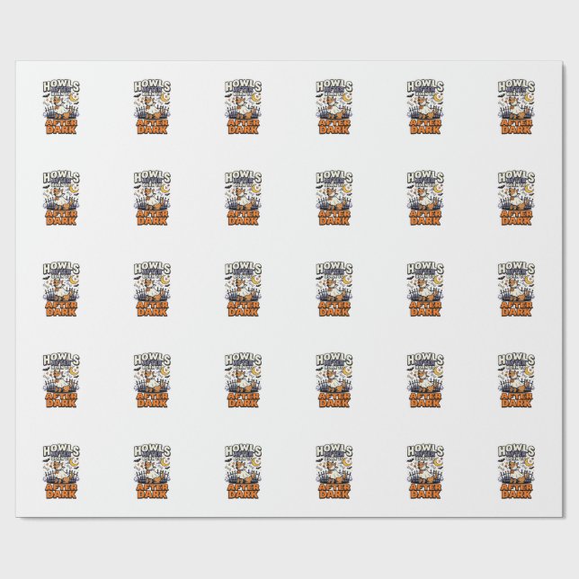Halloween Hund Boo Crew (5) Presentpapper (Platt)