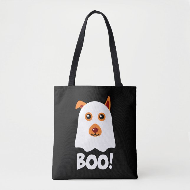 Halloween Hund Boo Tygkasse (Framsida)