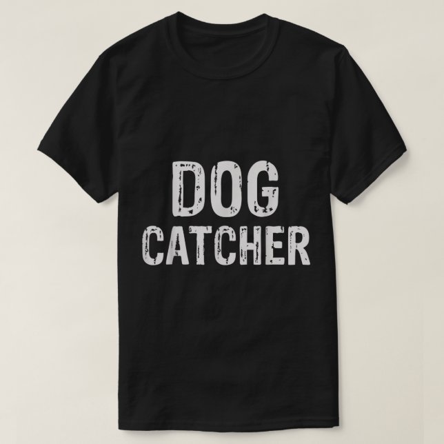 Halloween-Hund Catcher kostym T Shirt (Design framsida)