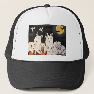 Halloween Hund Family Truckerkeps