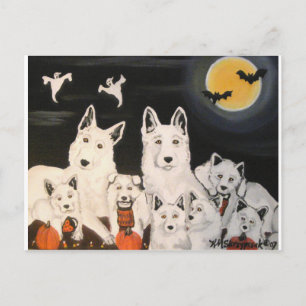 Halloween Hund Family Vykort