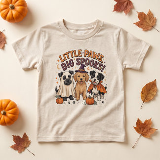 Halloween Hund Ghost Kostym Söt Valp Pumpa T Shirt