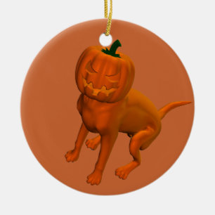 Halloween Hund Julgransprydnad Keramik