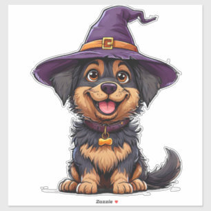 Halloween Hund Karaktär Sött Kostymdesign Klistermärken