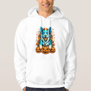 Halloween Hund Med Jack O Lantern Pumpa_1 Hoodie