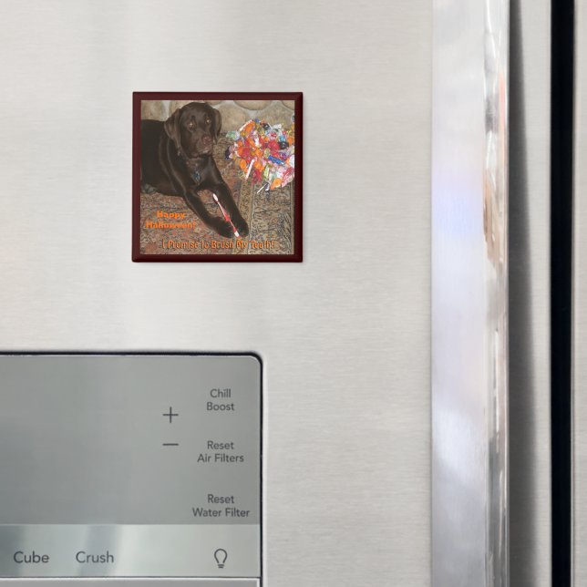 Halloween Hund med Sweet Tooth Magnet (In Situ (Fridge))