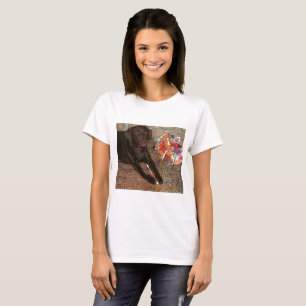 Halloween Hund med Sweet Tooth Womens Tee Shirt