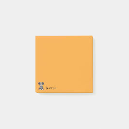 Halloween-Hund Orange Post-it Block