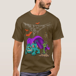 Halloween Hund Scary Zombie Matching Hund älskare T Shirt