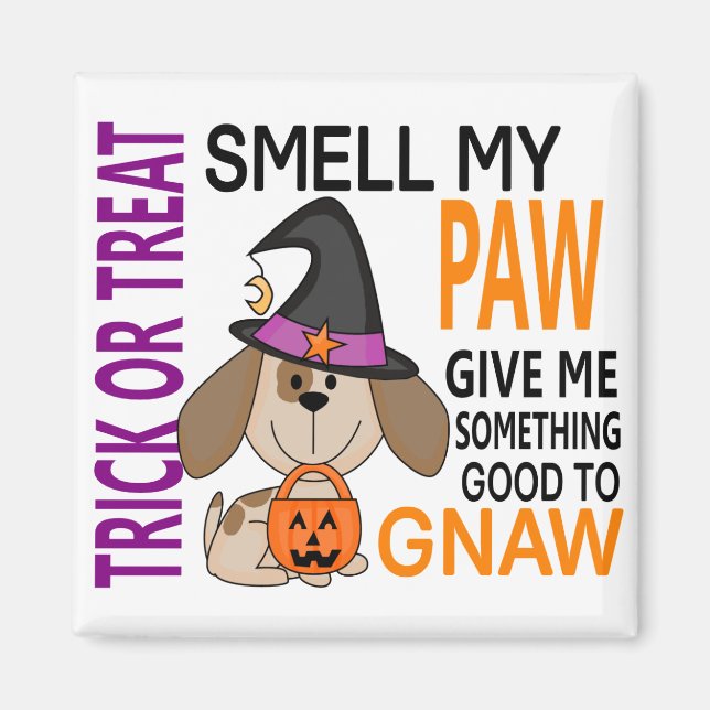 Halloween Hund Smell My Tass 2 Magnet (Framsidan)