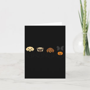 Halloween Hund Spöken Pug Lab Dachshund Terrier Kort