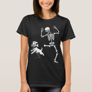 Halloween-Hund, underbara Skeleton, Skeletons Chas T Shirt
