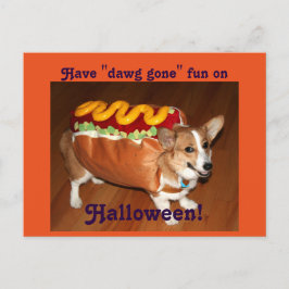Halloween Hund Vykort