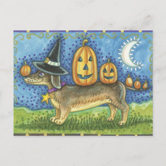 Halloween Hund Vykort