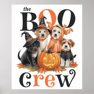 Halloween Hundar Art Poster