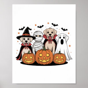 Halloween Hundar för Djurälskare - Cute Hund Costu Poster