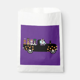 Halloween Hundar i Pickupa Lastbil