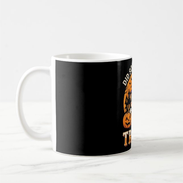 Halloween Hundgodis Bulldogpumpa Design Kaffemugg (Vänster)