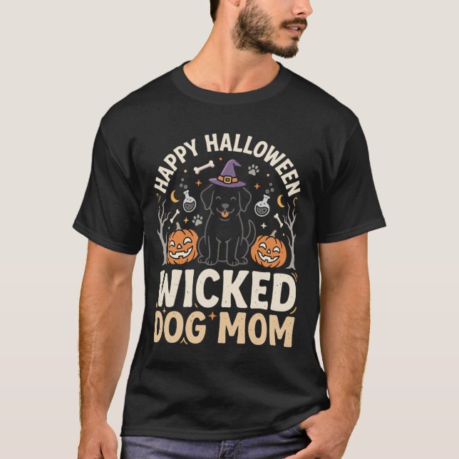 Halloween Hundmamma Magi T Shirt (Framsida)