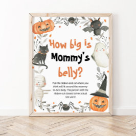 Halloween hur stort är Mamma Belly Shower Game? Poster