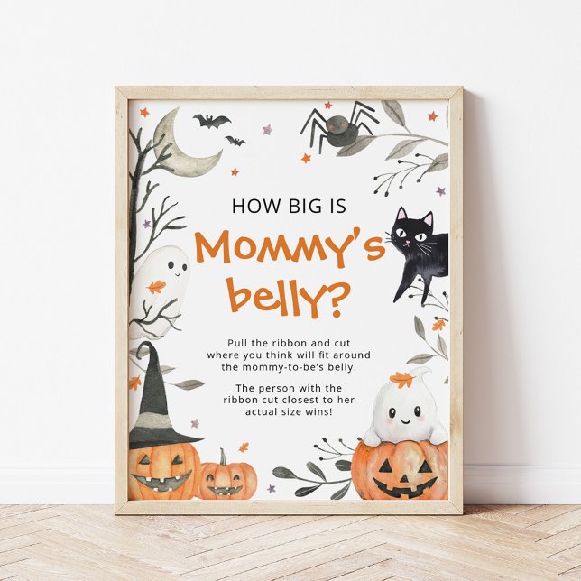 Halloween hur stort är Mamma Belly Shower Game? Poster (Skapare uppladdad)